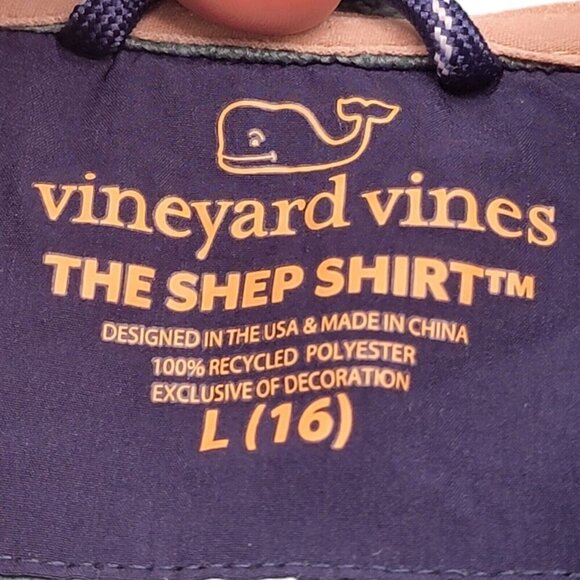 Vineyard Vines Hoodie Boys L 16 Multicolor The Shep Shirt Preppy Outdoor - Picture 4 of 10